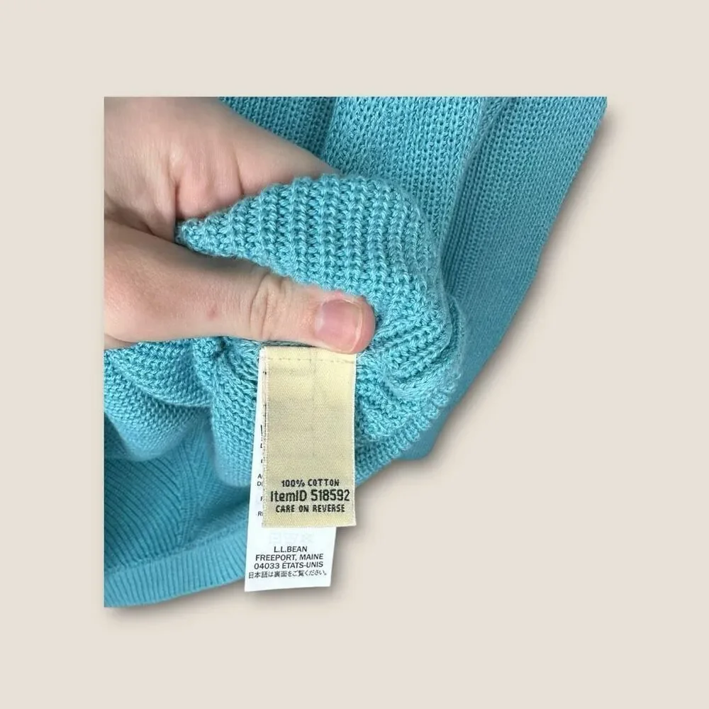 LL Bean Women’s Knit Sweater Size Medium Blue